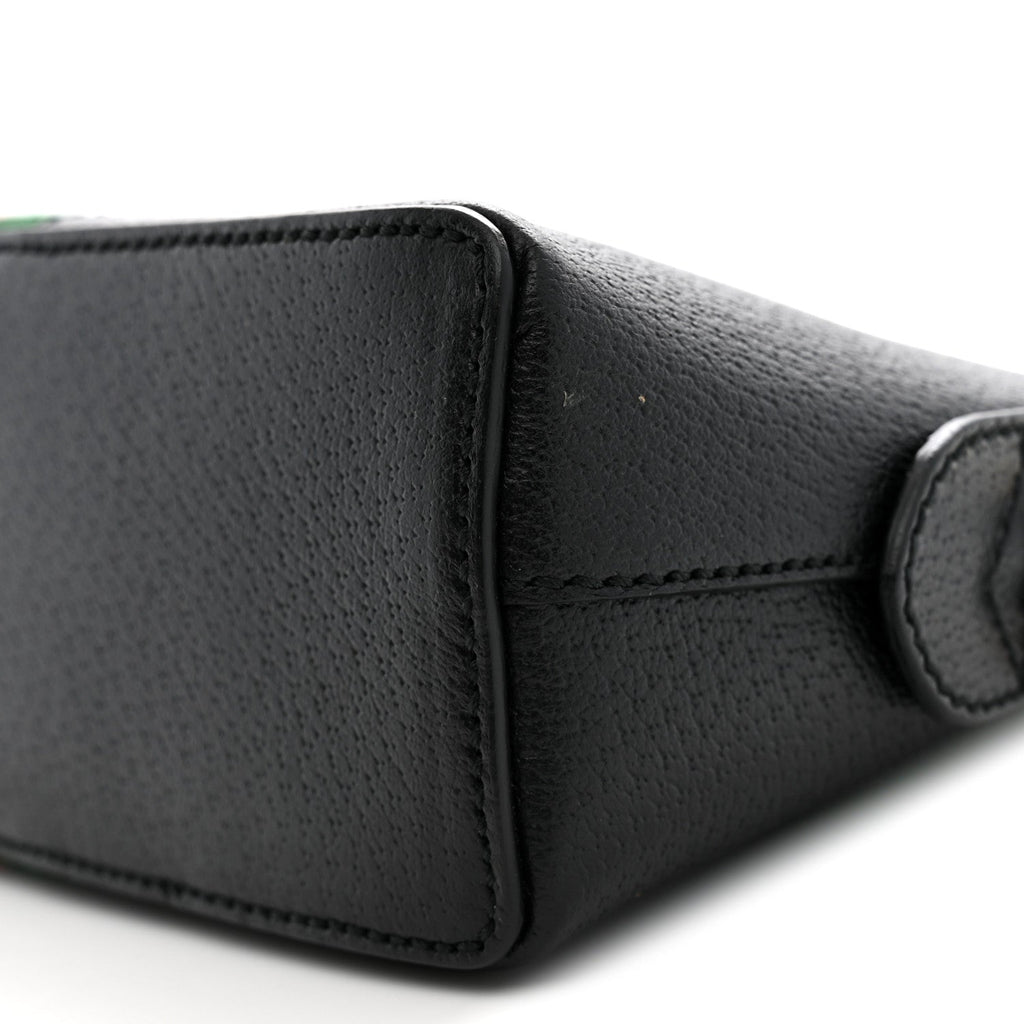 Calfskin GG Web Small Ophidia Dome Shoulder Bag Black
