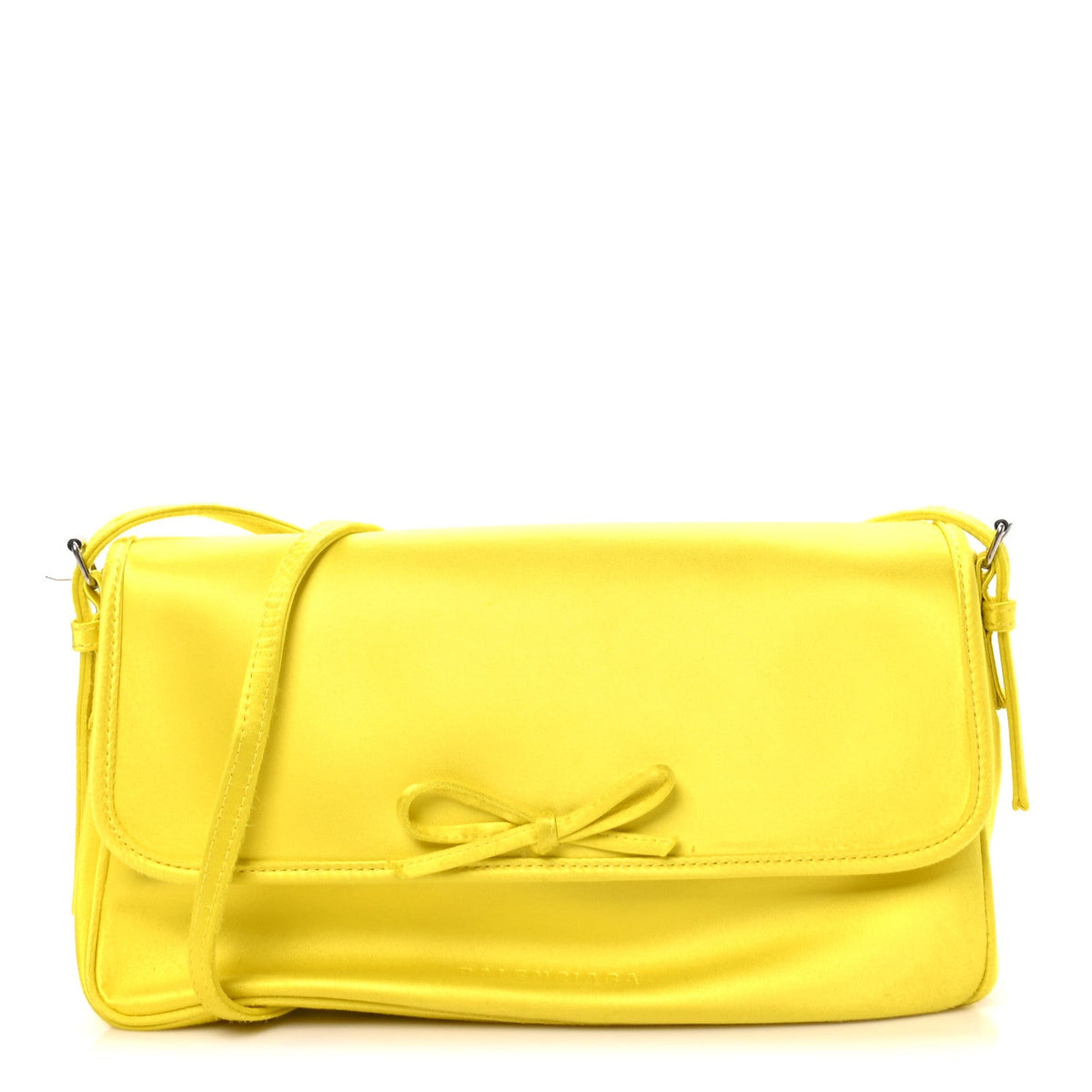 Satin Small Leopolda Shoulder Bag Yellow