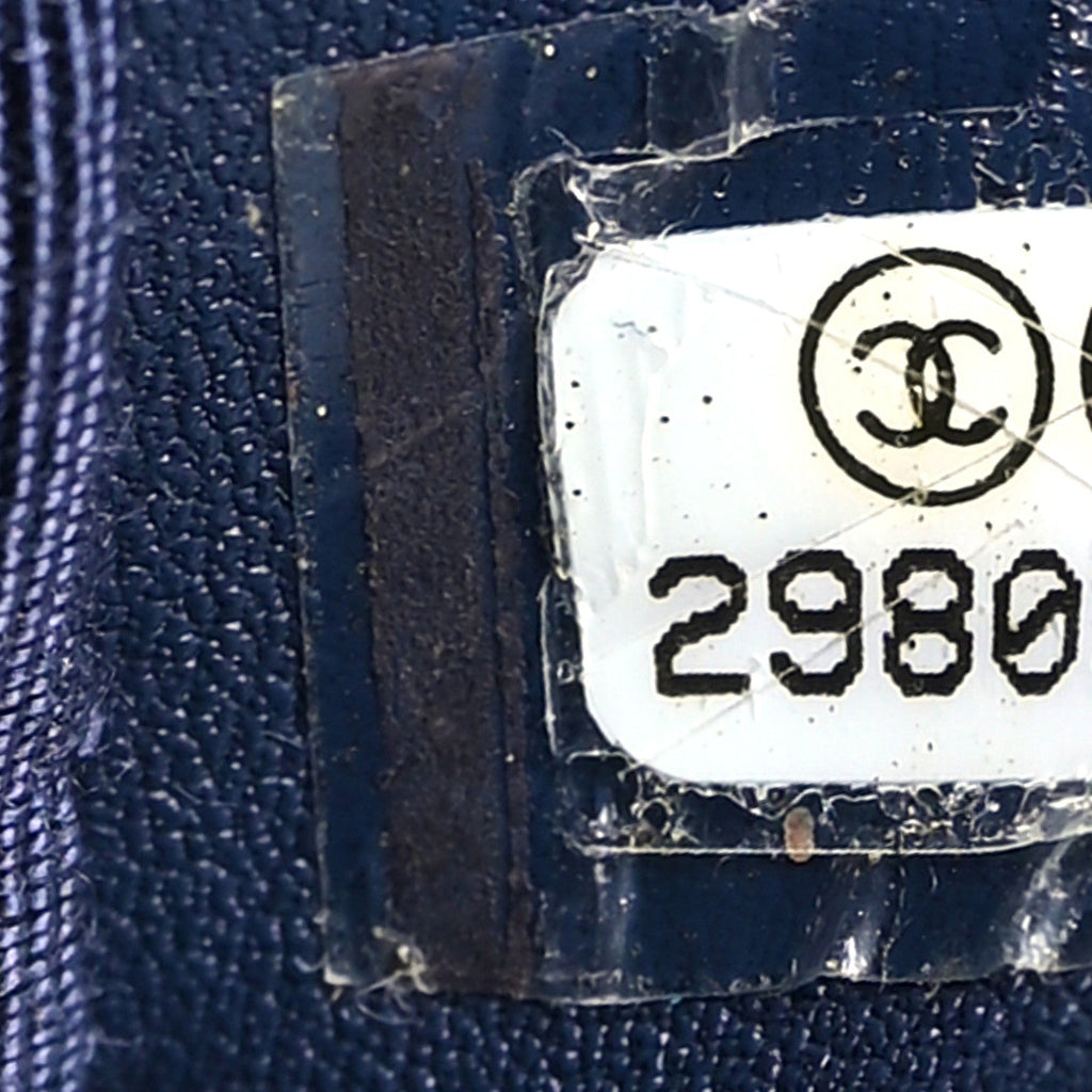 Denim Quilted Large Chanel 19 Flap Blue
