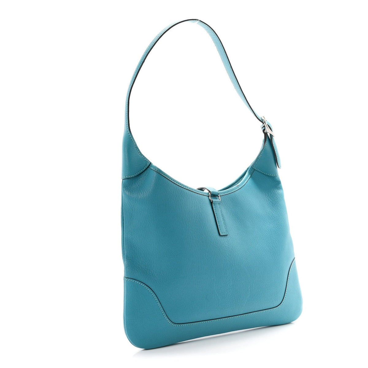 Chevre de Coromandel Trim 31 Shoulder Bag Turquoise