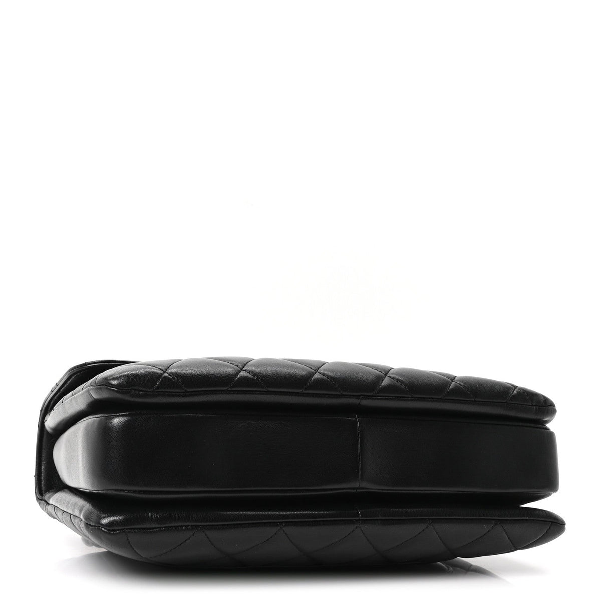 Lambskin Quilted Medium Trendy CC Flap Dual Handle Bag Black