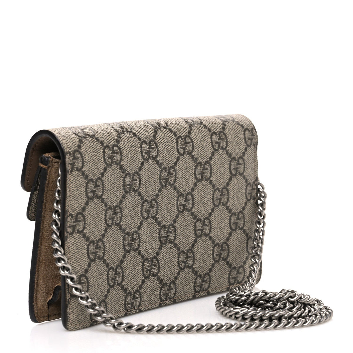 GG Supreme Monogram Super Mini Dionysus Shoulder Bag Taupe