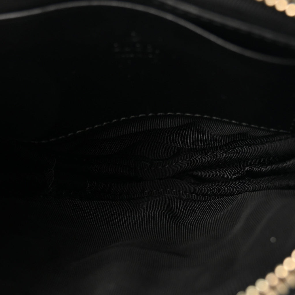 Calfskin Matelasse Mini GG Marmont Heart Shoulder Bag Black