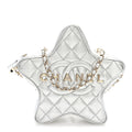Metallic Lambskin Walk Of Fame Bag Silver