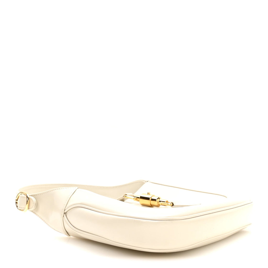 Boarded Dyana Lux Calfskin Small Jackie 1961 Hobo Mystic White