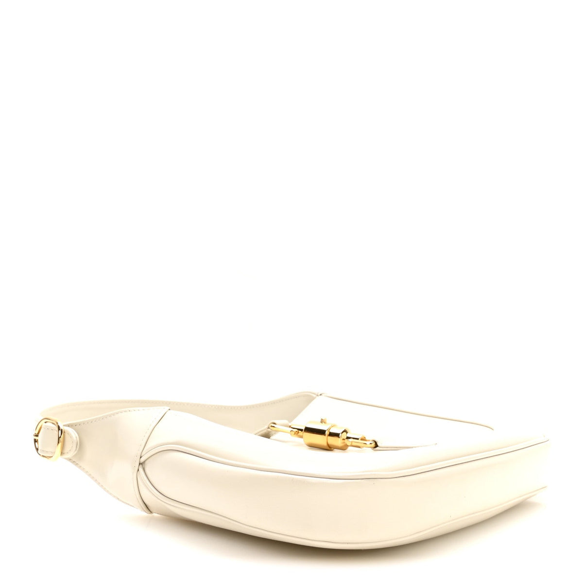 Boarded Dyana Lux Calfskin Small Jackie 1961 Hobo Mystic White