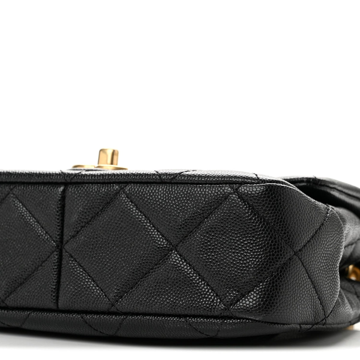 Caviar Quilted Funky Match Mini Flap Black