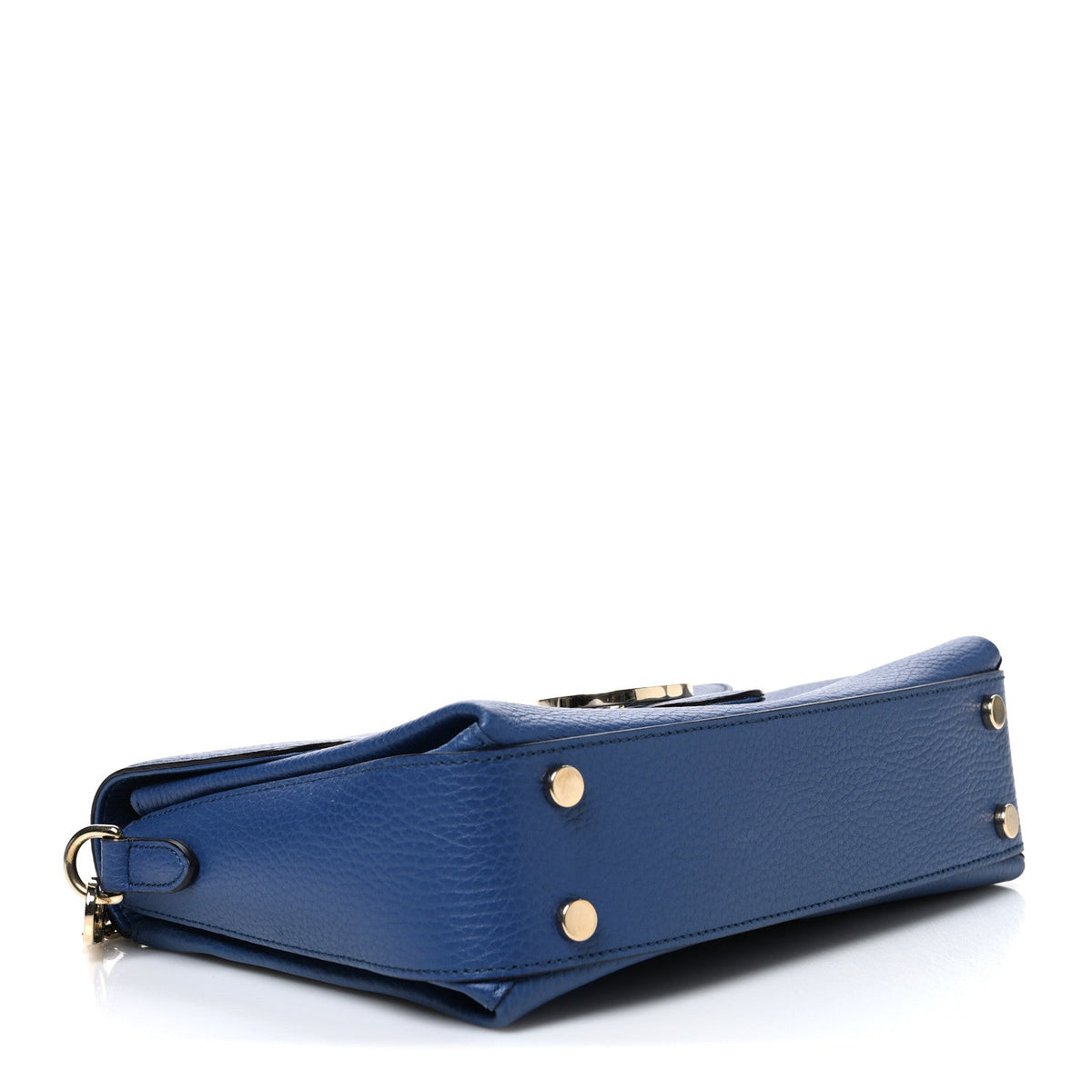 Dollar Calfskin Interlocking G Top Handle Shoulder Bag Caspian