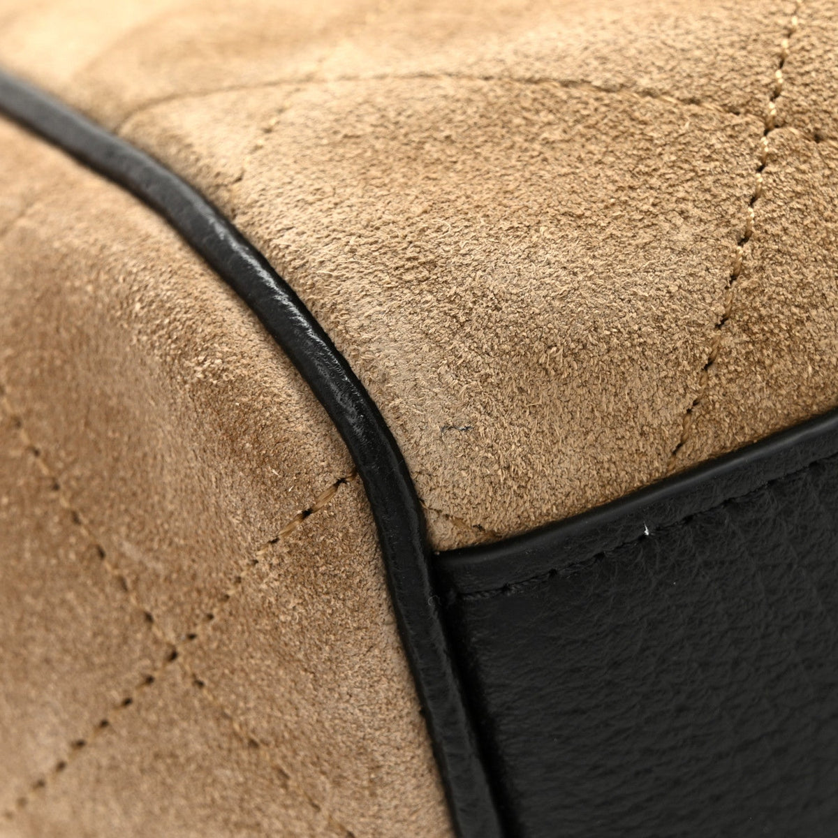 Grained Calfskin Suede Urban Essentials Flap Dark Beige Black