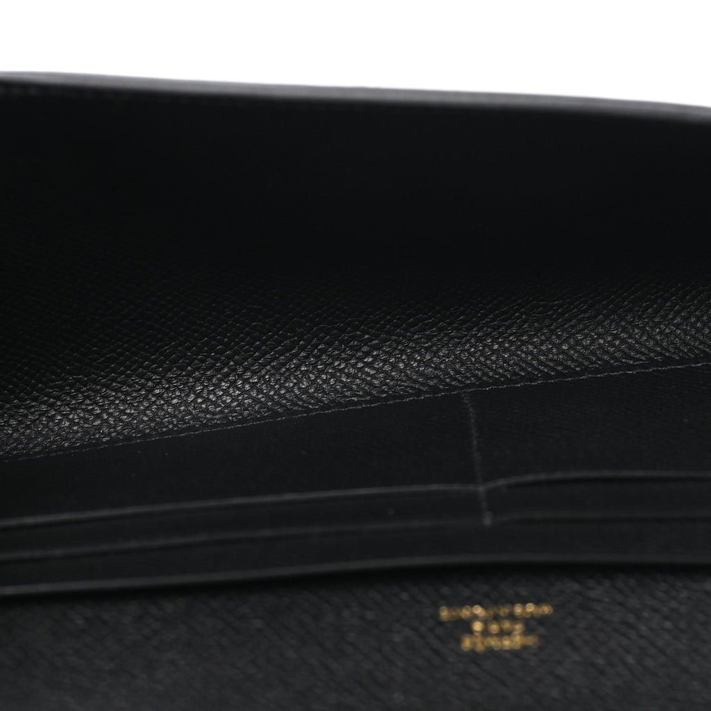 Epsom Enamel Maillon Wallet To Go Black