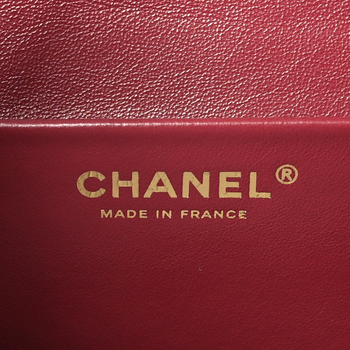 Grained Calfskin Small Souplissimo Maxi Flap Burgundy