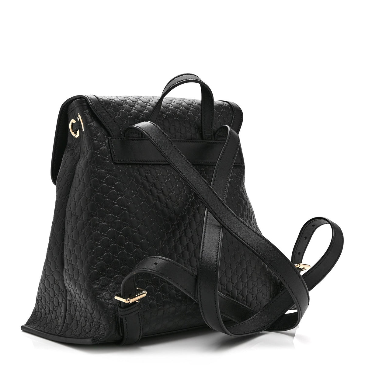 Microguccissima Drawstring Backpack Black