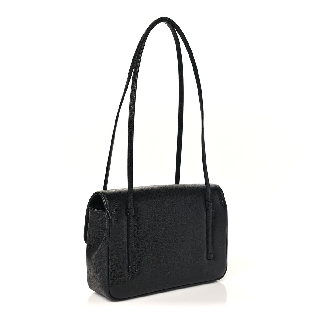 Shiny Caviar Preppy Coco Small Flap Black