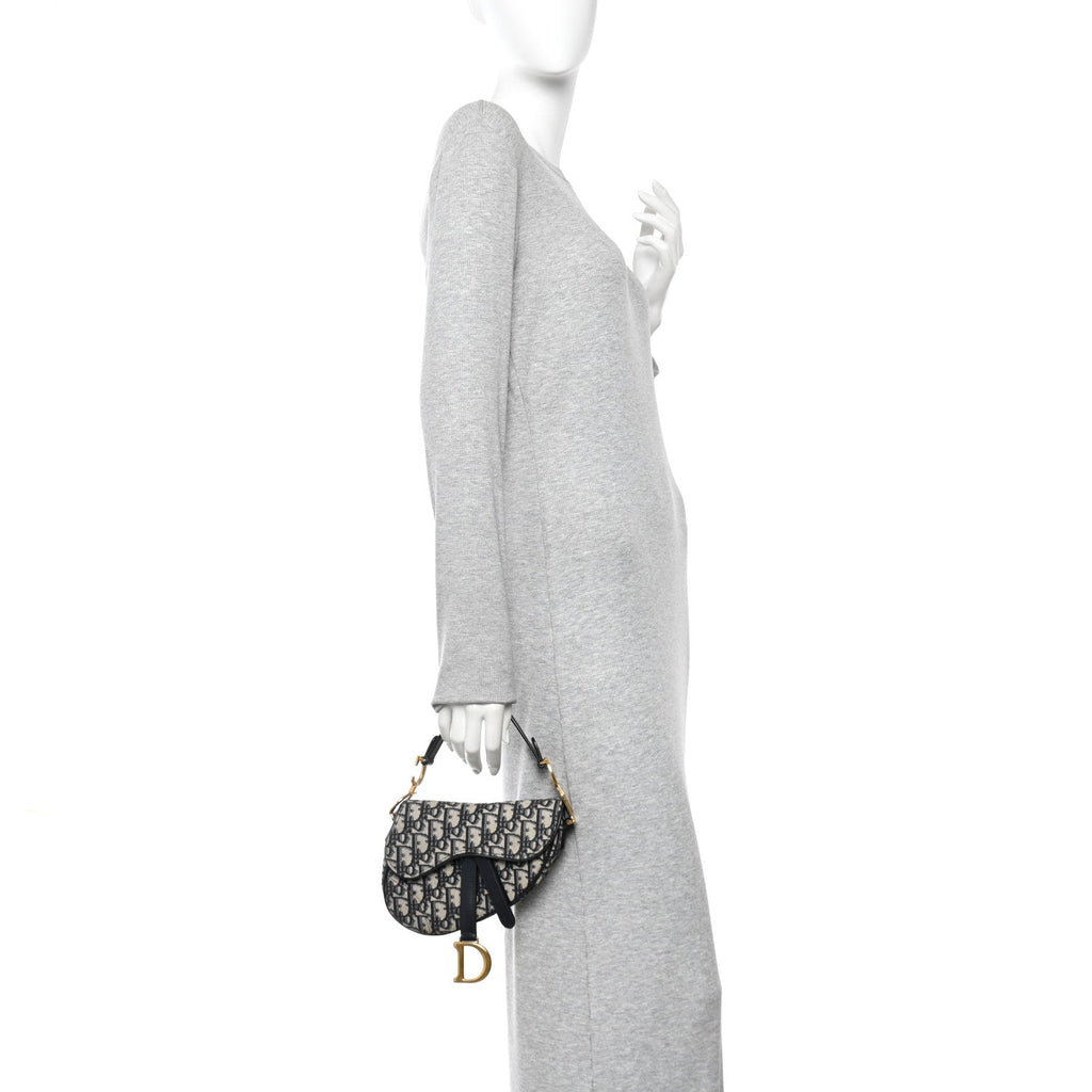 Oblique Mini Saddle Bag Blue