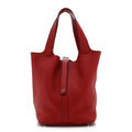 Taurillon Clemence Picotin Lock 26 GM Rouge Casaque