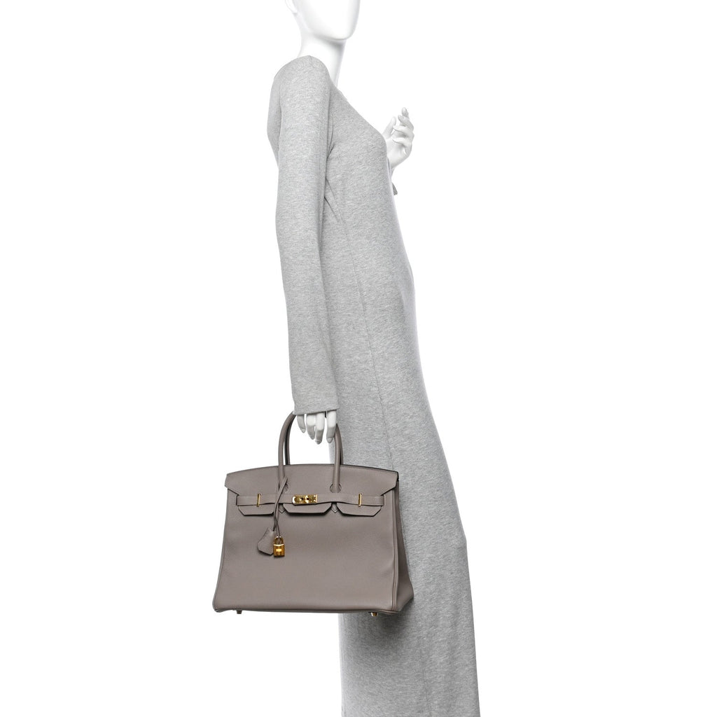 Togo Birkin 35 Gris Asphalte