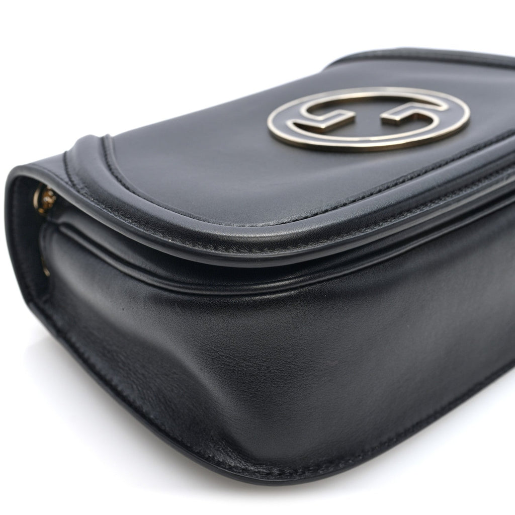 Calfskin Blondie Medium Shoulder Bag Black