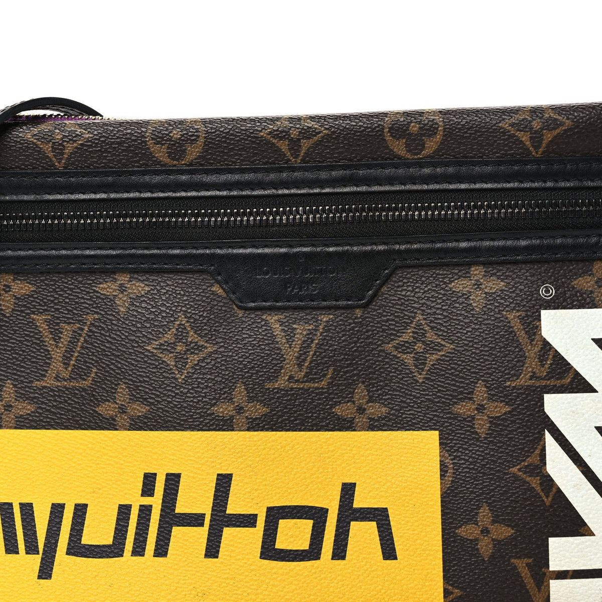 Monogram Double Flat Messenger Marron