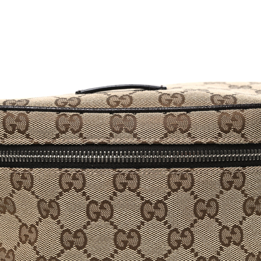 Monogram Dollar Calfskin Waist Pouch Beige Ebony Testa di Moro Marrone Scuro