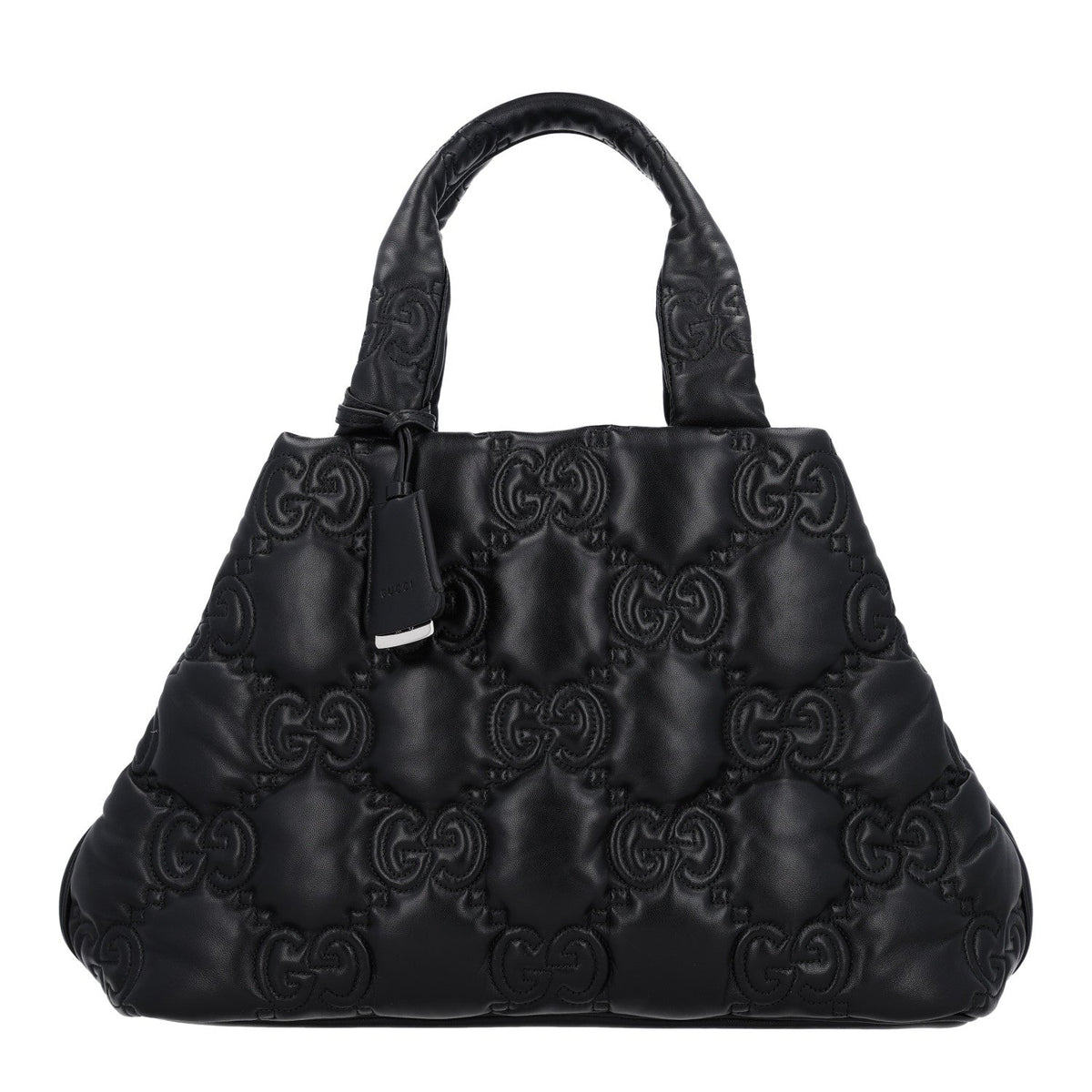 Calfskin GG Matelasse Large Tote Black