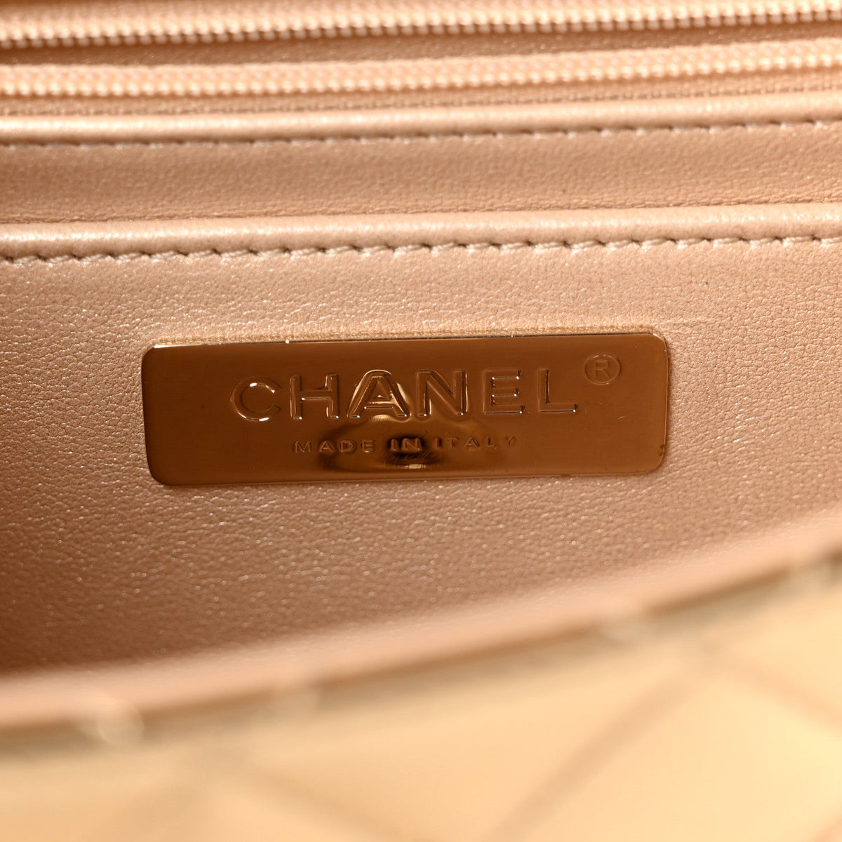 Mirror Calfskin Metallic Calfskin Medium Hollywood Boulevard Flap With Star Coin Purse Light Gold