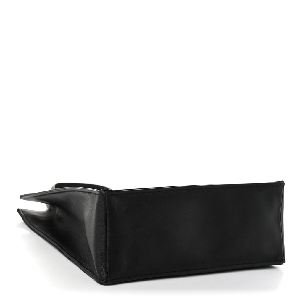 Calfskin Small Shopping Bag Black