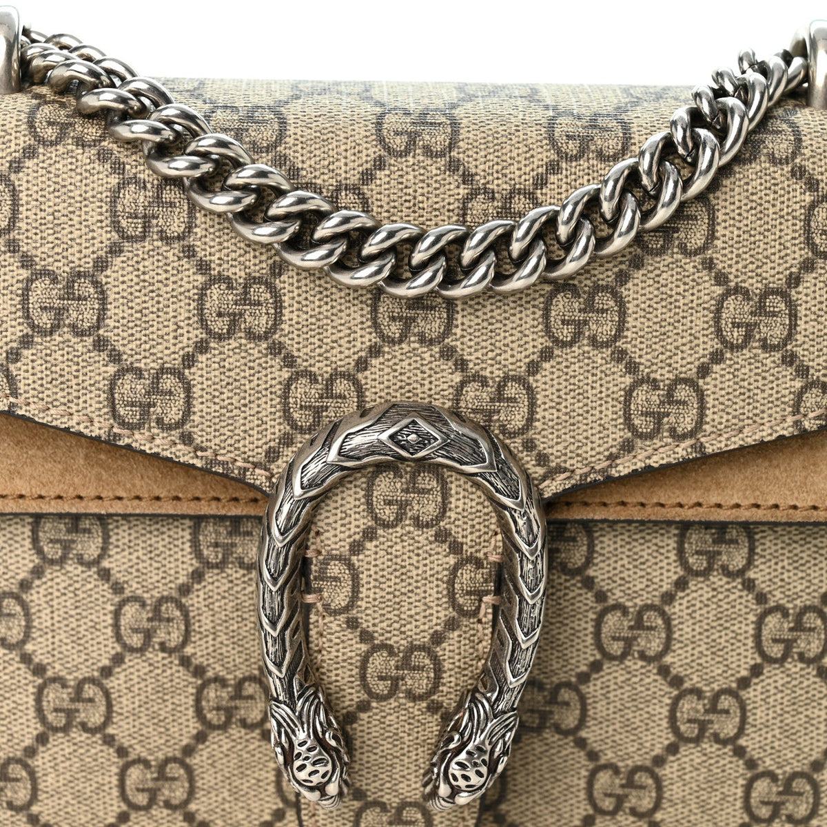 GG Supreme Monogram Mini Dionysus Shoulder Bag Taupe