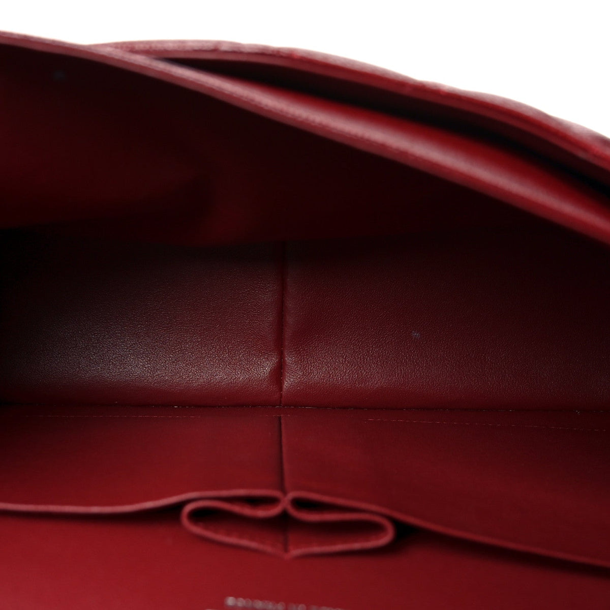 Caviar Quilted Jumbo Double Flap Burgundy