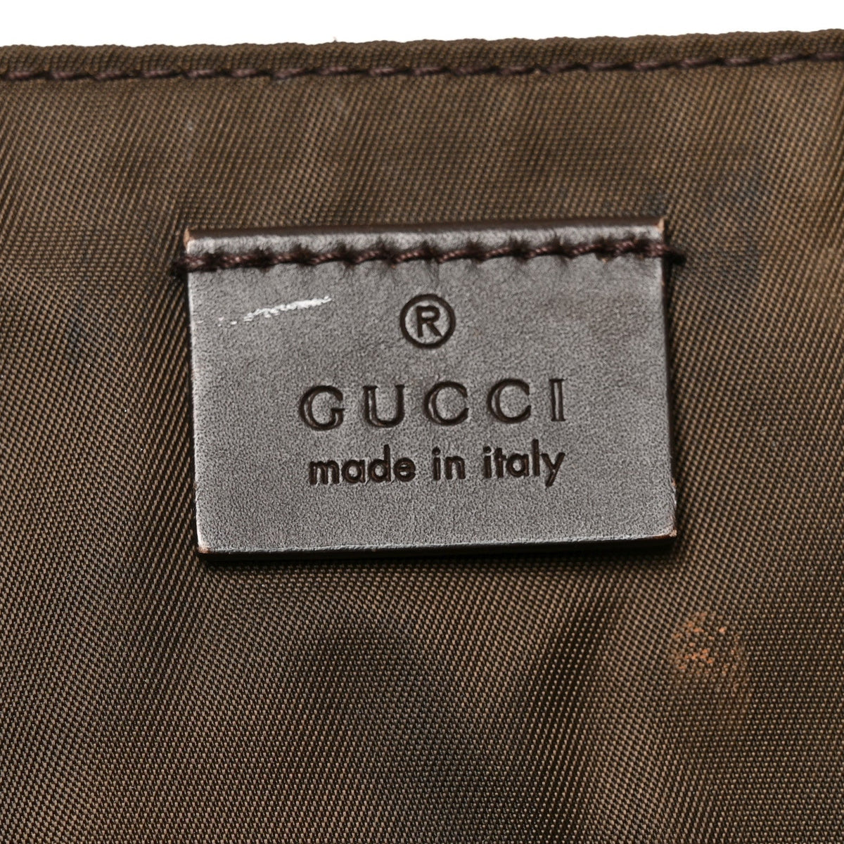 GG Plus Monogram Messenger Diaper Bag Dark Brown