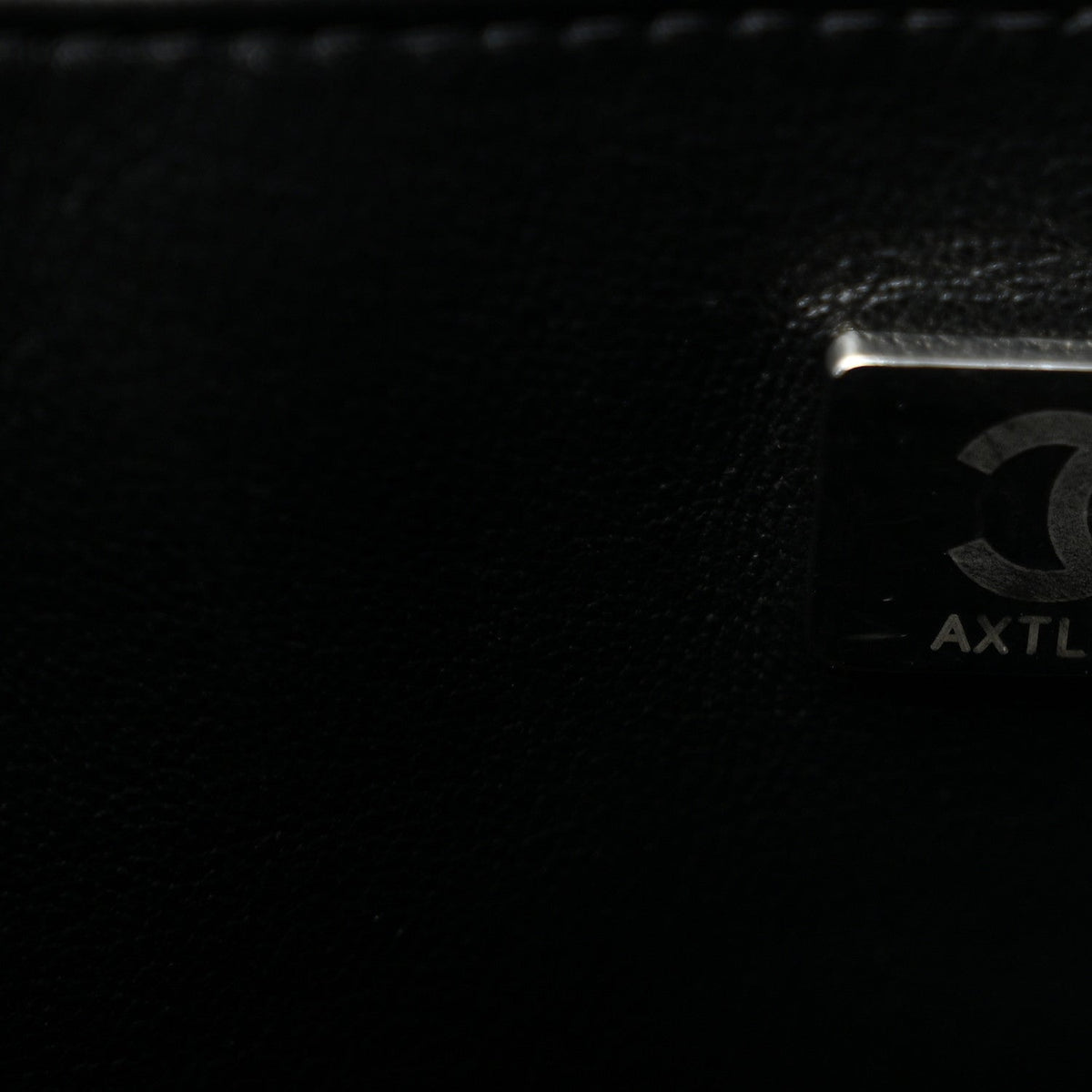 Caviar Quilted Large Shopping Tote Black