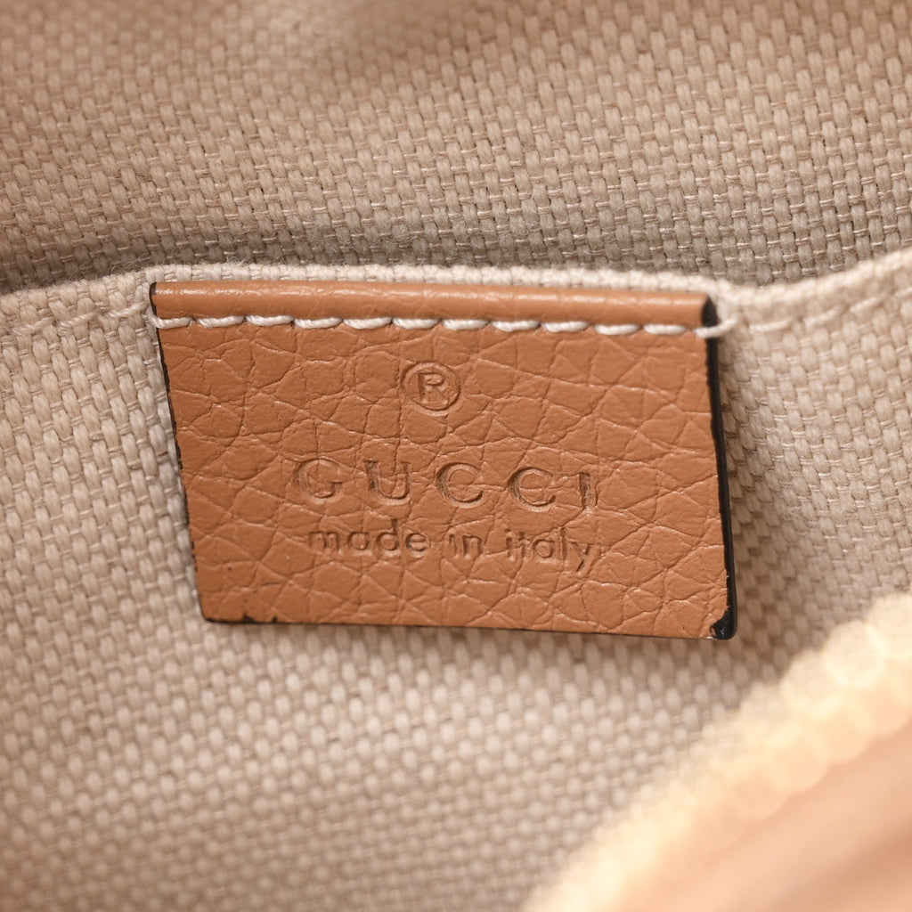 Pebbled Calfskin Small Soho Disco Bag Rose Beige