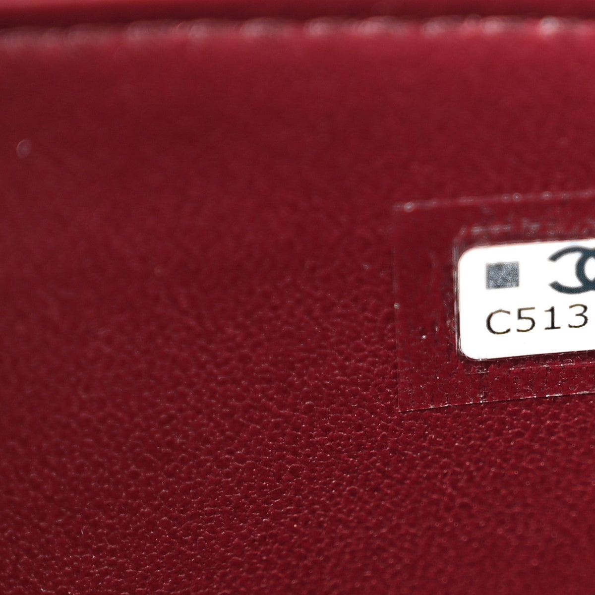 Calfskin Crocodile Embossed Crococo Exoticoco Vanity With Chain Dark Burgundy