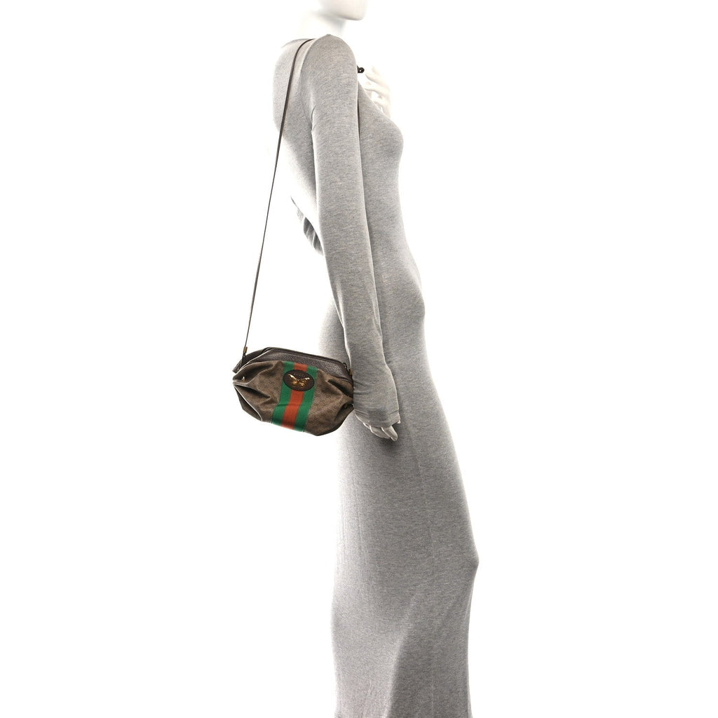 Mini Vintage GG Supreme Monogram Web Butterfly New Candy Crossbody Beige New Acero