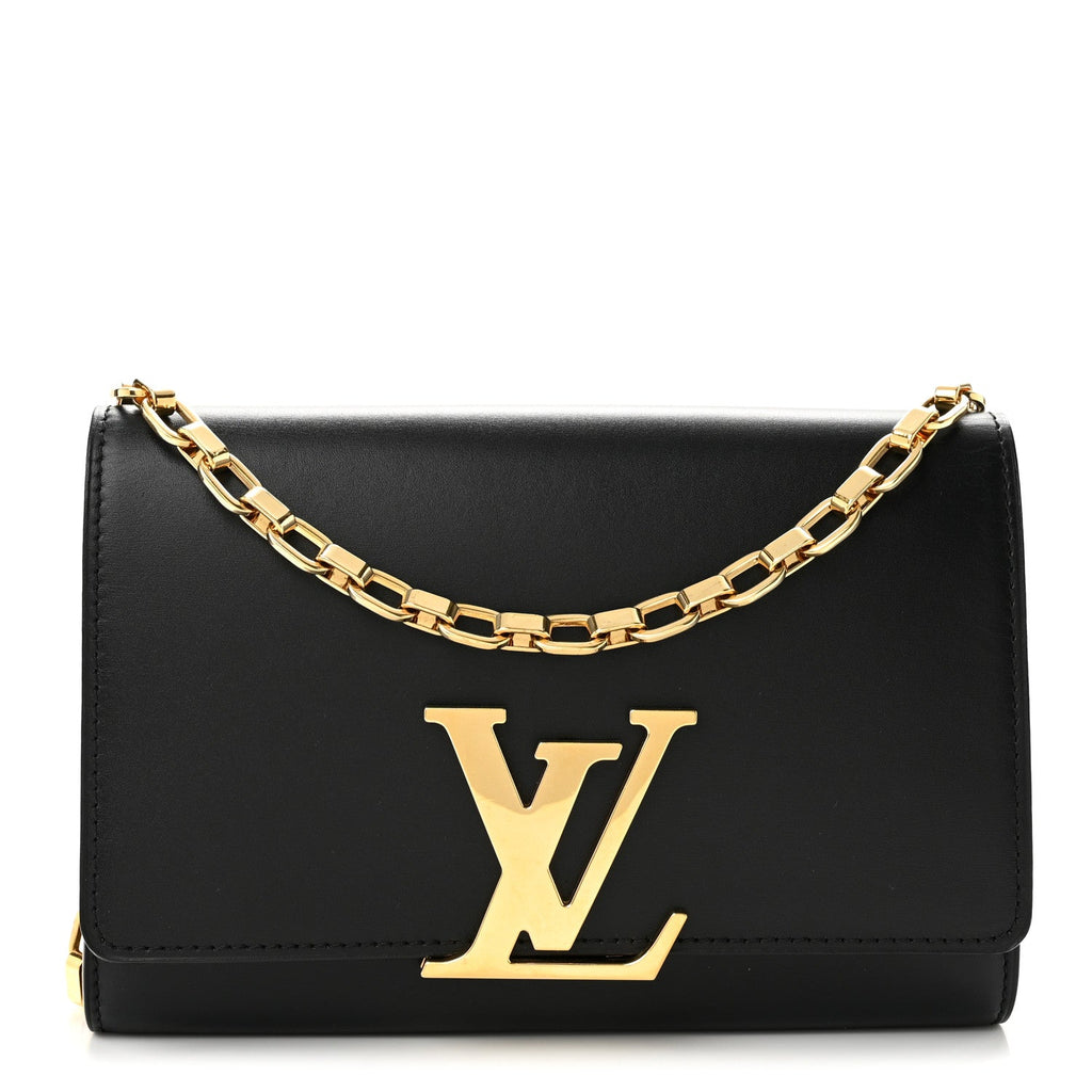Calfskin Chain Louise MM Black