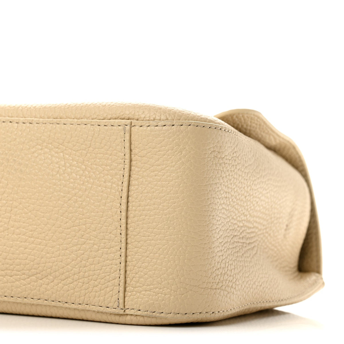 Grained Calfskin Small Souplissimo Maxi Flap Beige