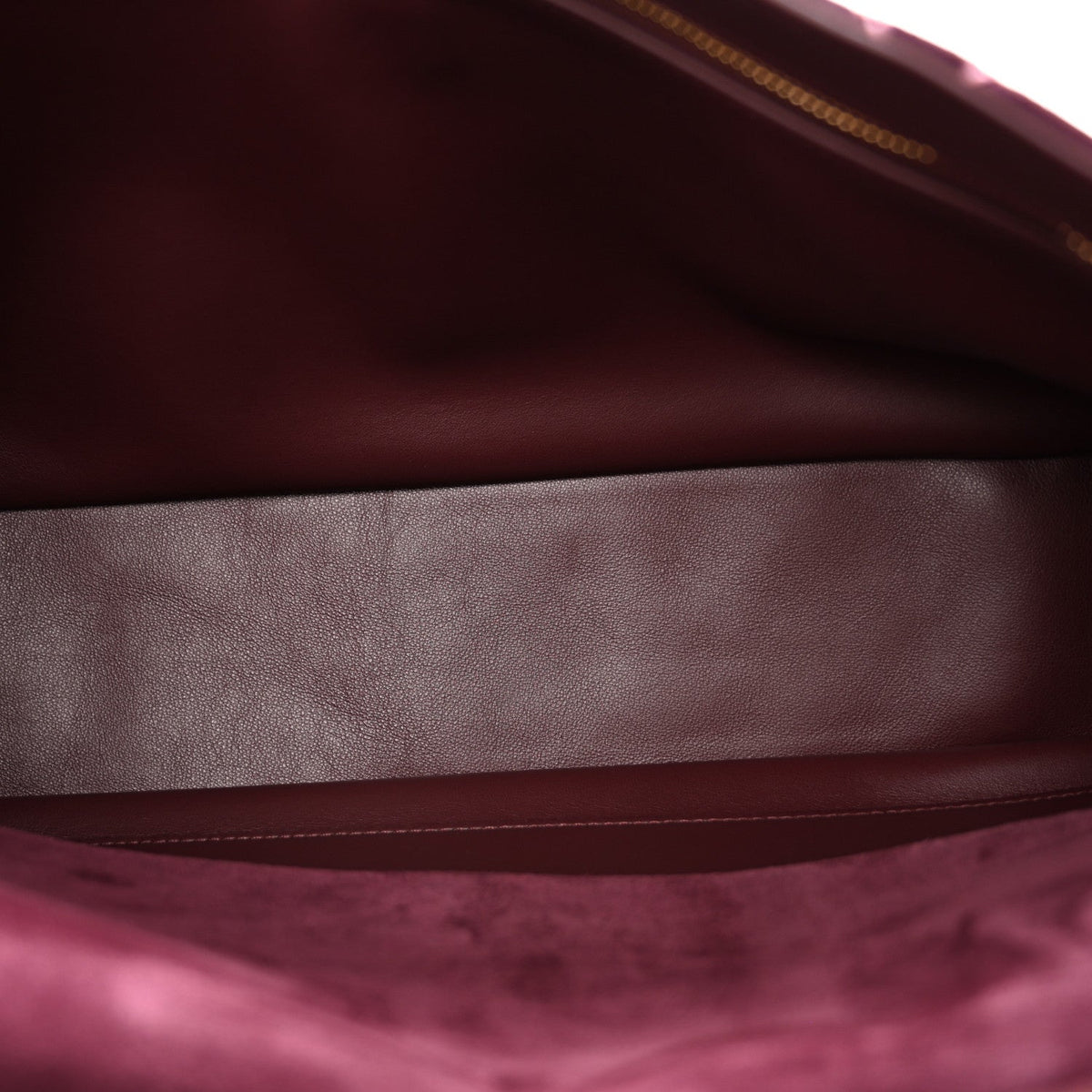 Suede Calfskin Maxi Flap Burgundy