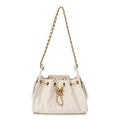 Caviar Quilted Mini Chanel 25 Handbag White