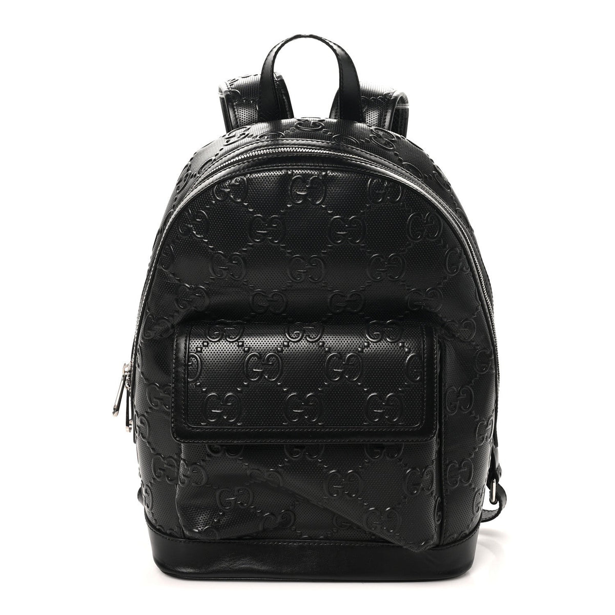 Calfskin GG Tennis Embossed Backpack Black