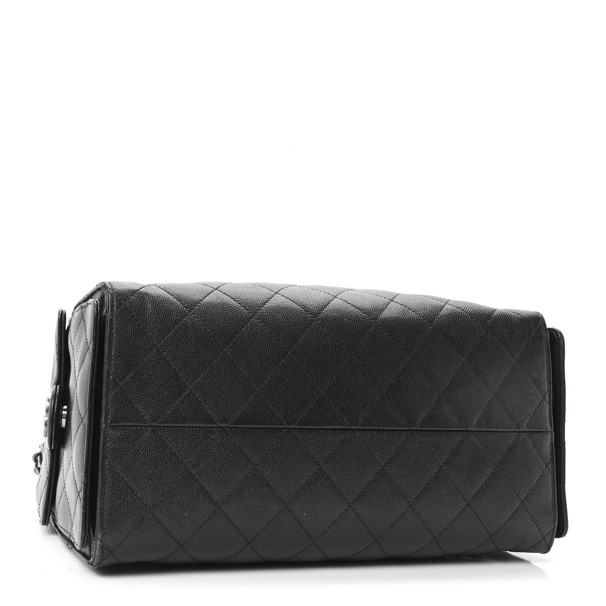 Caviar Quilted Medium Chanel 25 Handbag Black