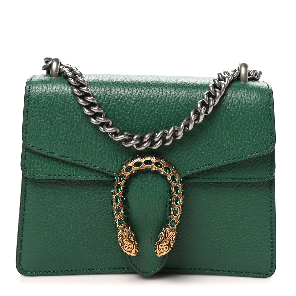 Calfskin Mini Dionysus Shoulder Bag Emerald