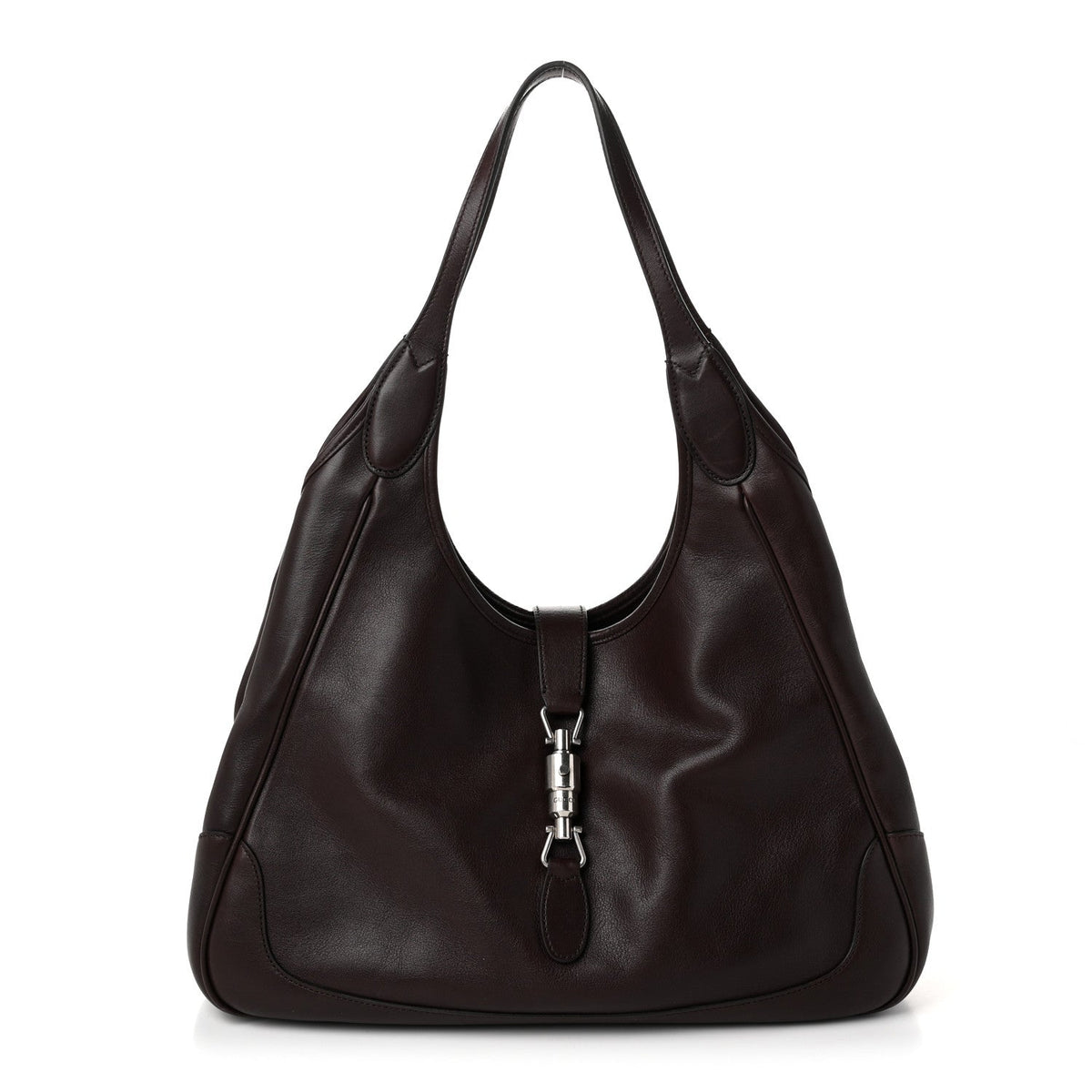 Soft Calfskin Medium Mercato Tote Bag Dark Brown