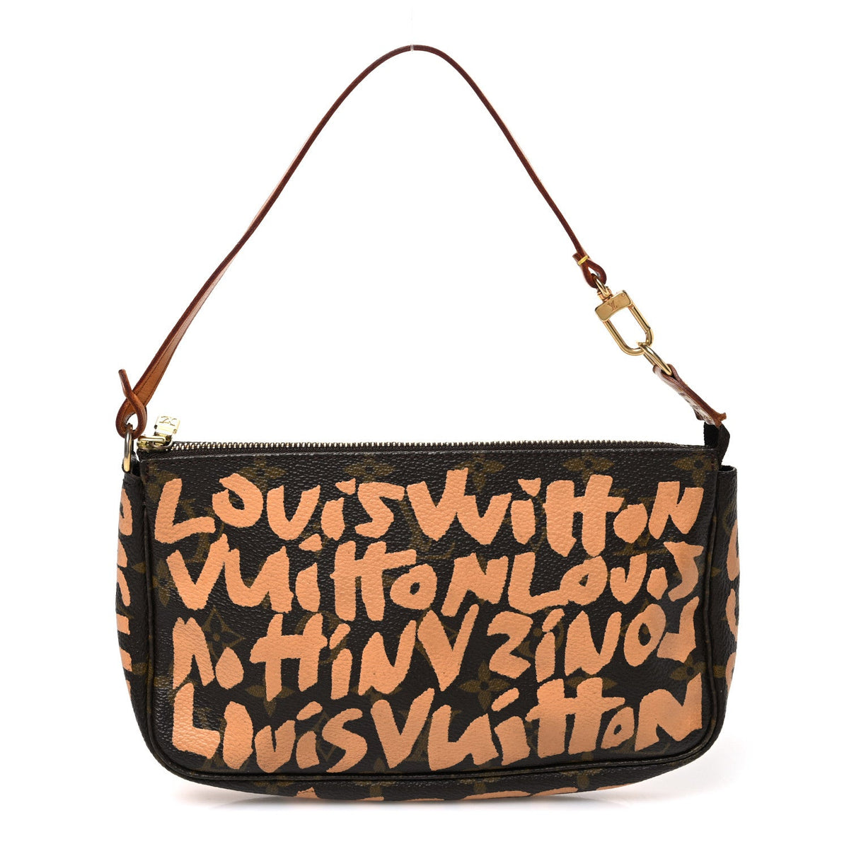 Monogram Graffiti Pochette Accessories Peach