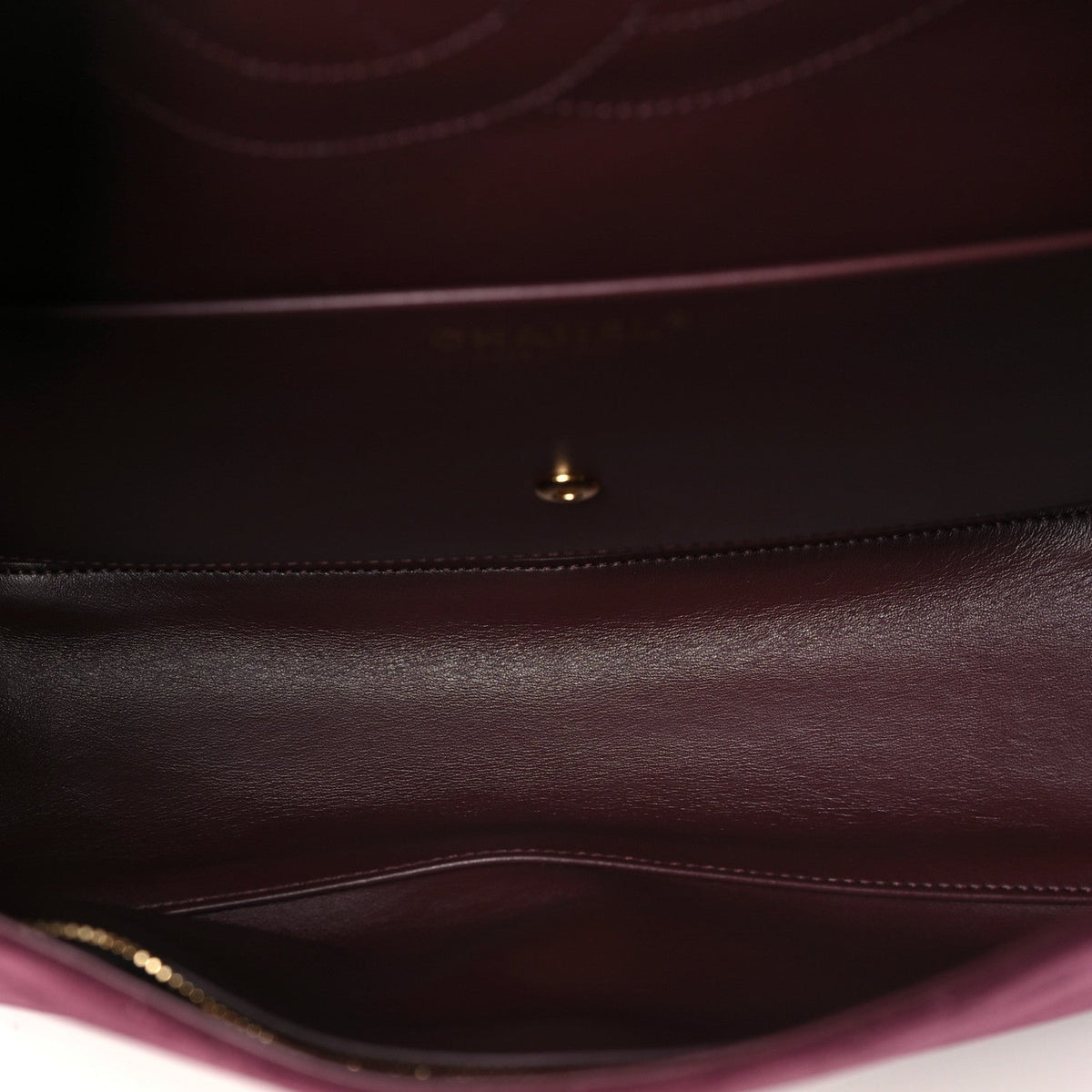 Suede Calfskin Small Souplissimo Maxi Flap Burgundy