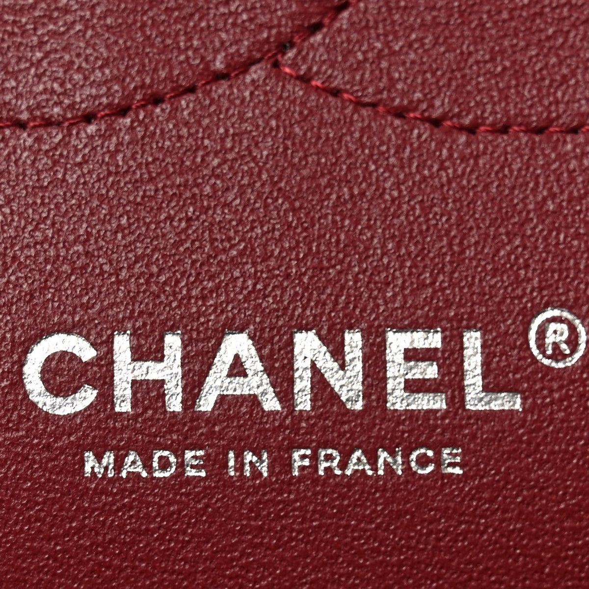 Caviar Quilted Jumbo Double Flap Burgundy