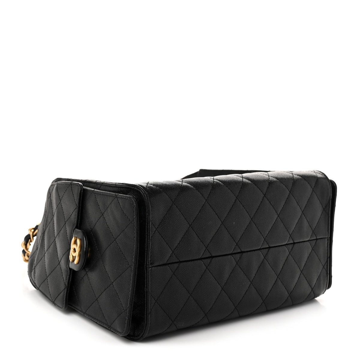 Caviar Quilted Small Chanel 25 Handbag Black