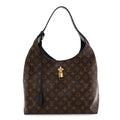Monogram Flower Hobo Black