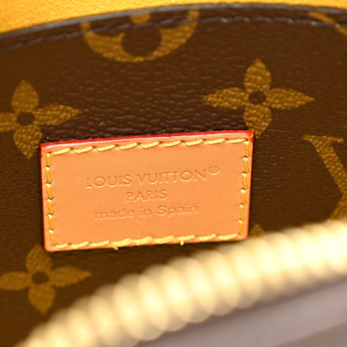 Grid Perforated Monogram Heritage Keepall Bandouliere 25 Yellow