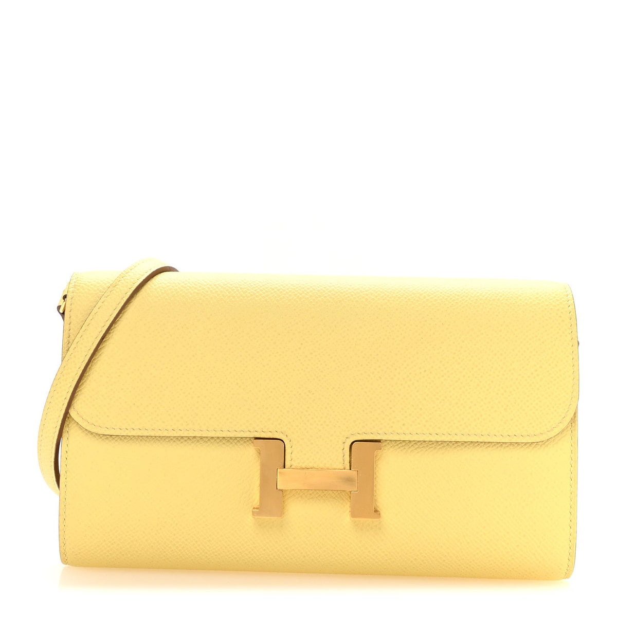 Epsom Constance Long Wallet To Go Wallet Jaune Poussin