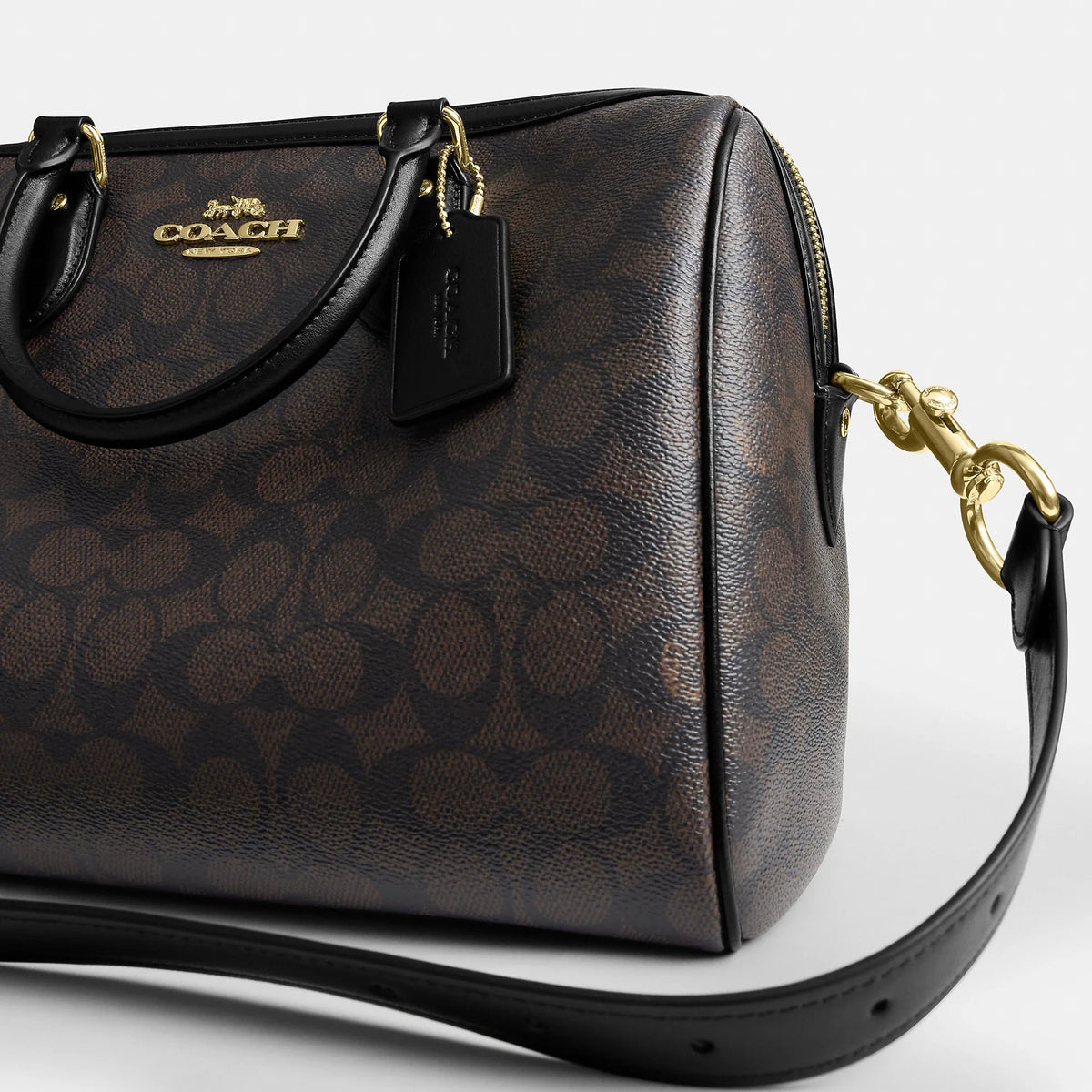 Coach Outlet Rowan Large Satchel Bag In Signature Canvas