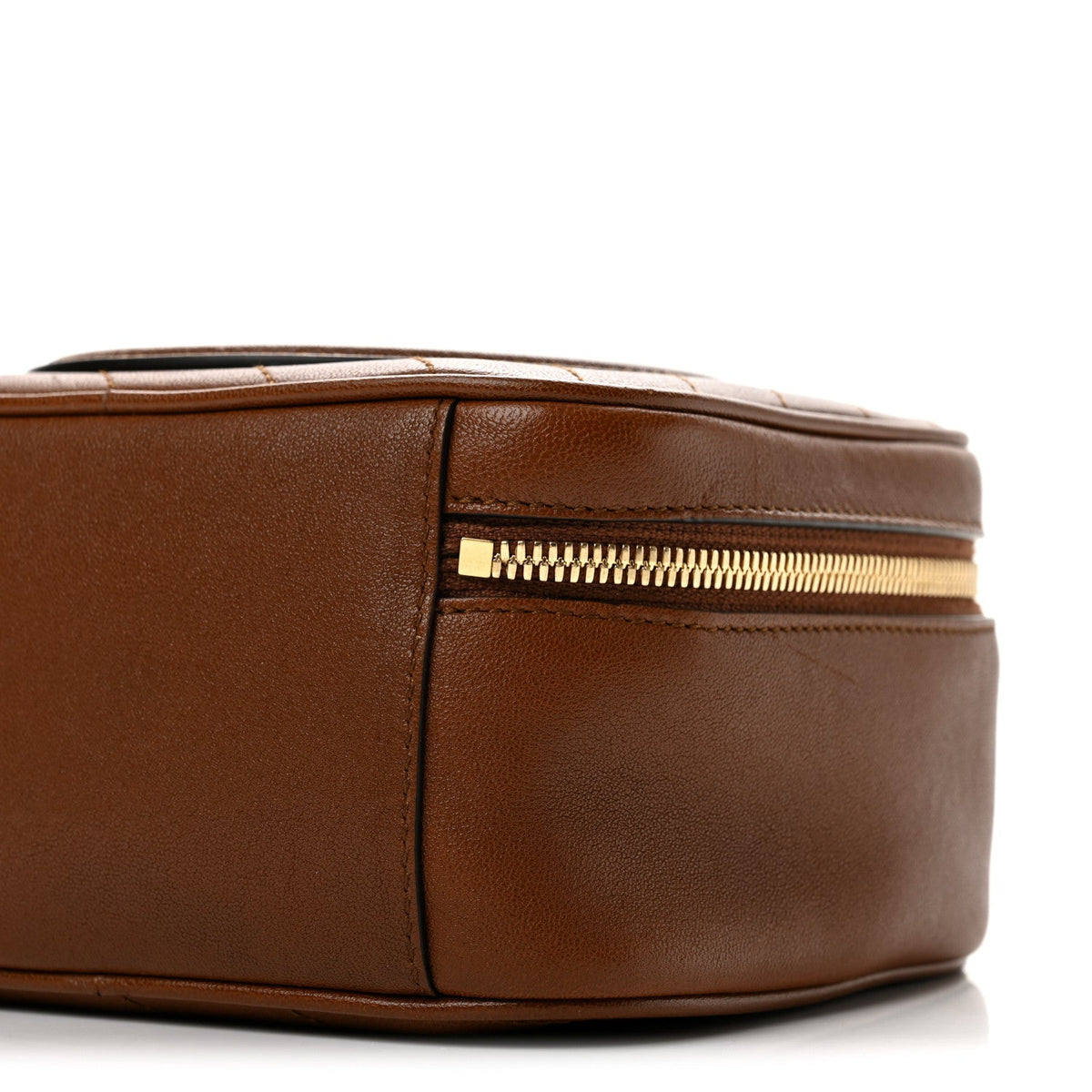 Sakai Be Green Calfskin Diagonal Stitched Blondie Top Handle Bag Cuir